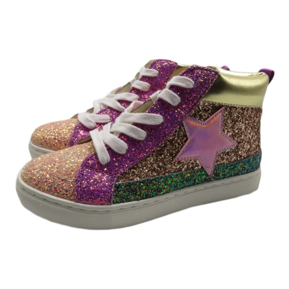 Steve Madden JHghstar Glitter High-Top Sneakers